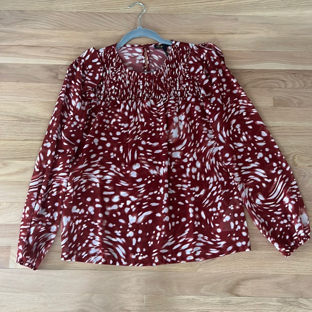 MAJE PRINTED BLOUSE